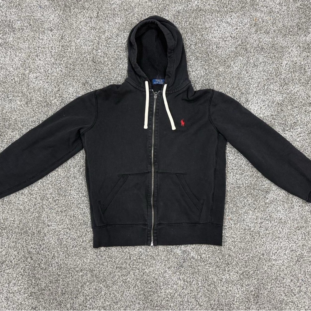 Ralph Lauren Black Zip Up Sweater